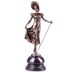Nő sétapálcával - bronz szobor, Jugendstil képe